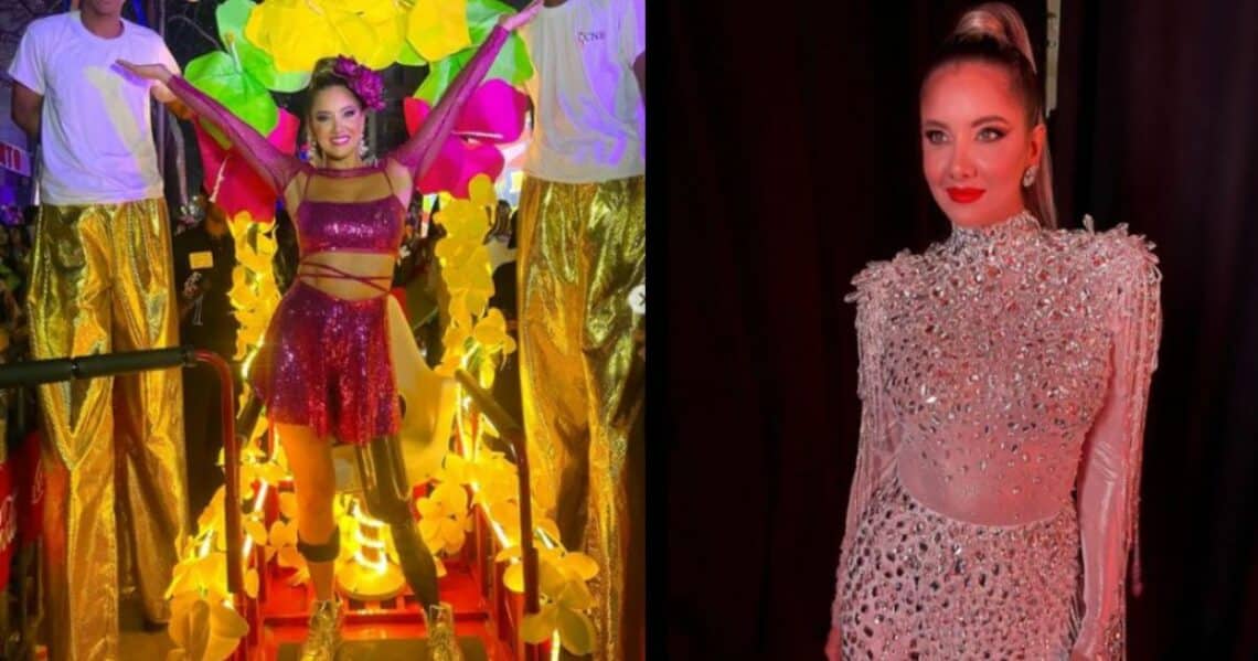 Daniela Álvarez vivió feliz en la Batalla de las Flores del Carnaval